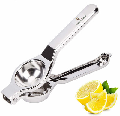 SUPERTEXON Steel Super Stainless Steel Lemon Squeezer with Attached Bottle Opener Hand Juicer(Steel)