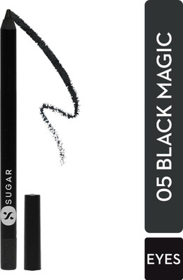 SUGAR Cosmetics Stroke Of Genius Heavy-Duty Kohl-Richly Pigmented Creamy Texture,Last Up to 8hrs(05 Black Magic - Mono, 1.2 g)