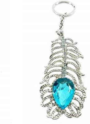 gtrp Oh My God Peacock Feather Keychain with Blue Stone Key Chain Key Chain