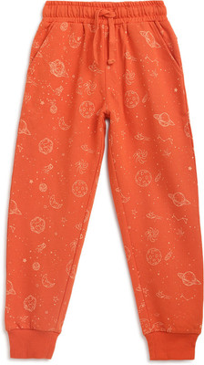 li'l tomatoes Track Pant For Boys(Orange, Pack of 1)