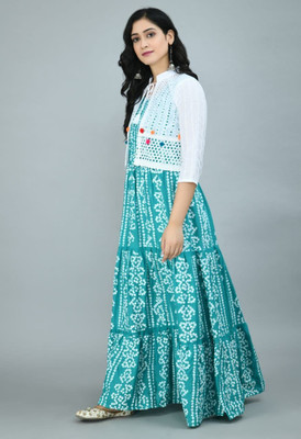 MITRON THE HUB Straight Gown(Light Blue)