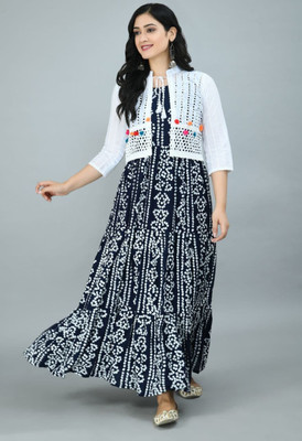 SATINTHRID Flared/A-line Gown(Blue)