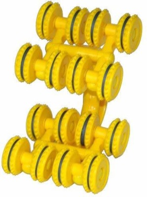 YKID MSG110 Body Care Massager-II Pyramidal Points 16 Wheel Magnetic Yellow Massager(Yellow)