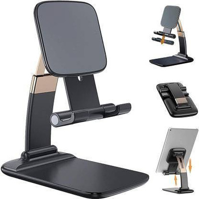 Vacotta Folding mobile stand holder Angle & Height Adjustable Desk Cell Phone Holder Anti-Slip Compatible with Smartphones Mobile Holder