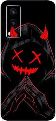 LAMHA Vivo V21e Mobile Skin(Ultra Super Black Devil Skin With High Mattte Finish.)