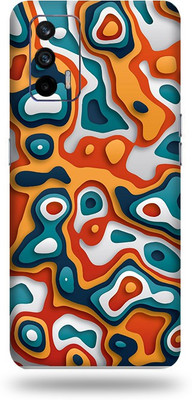 OggyBaba realme x7 max Mobile Skin(Pour Art Skin Matte Finish)