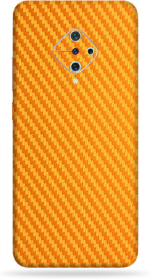 BUGGU Vivo S1 pro, vivo s1 pro Mobile Skin(Ultra Super Golden Carbon Fiber Skin With High Matte Finish., Mobile Skin (Back+Side+Camera))