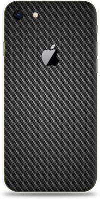LAMHA Apple Iphone 8, apple iphone 8 Mobile Skin(Ultra Super black carbon fiber With High Matte Finish.,.)