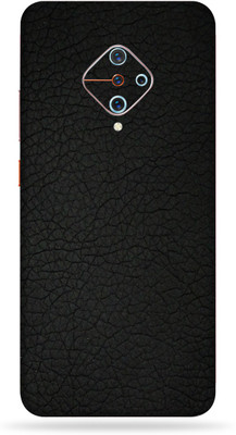 BugguSkin Vivo S1 Pro, vivo s1 pro, VIVO S1 PRO Mobile Skin(Ultra Super Black Leather Skin With High Matte Finish.)
