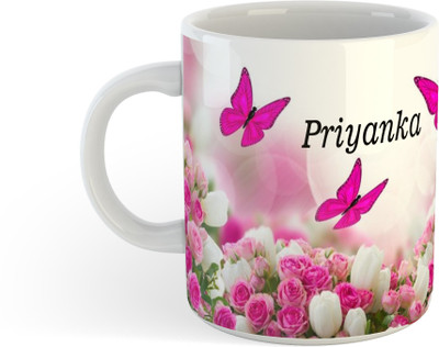 Anzriyaa Gifting I tem for Girlfriend,Wife,sister,Name-Priyanka Ceramic Coffee Mug(325 ml)