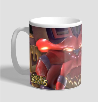 MINT ART League of Legends Ceramic Cup for Coffee, Milk and Tea (White) -11 Oz, 350ml Ceramic Coffee Mug(350 ml)