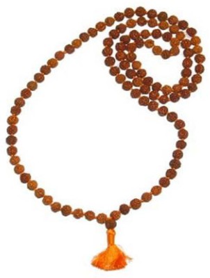 Yuvi Shoppe Rudraksha Mala 5mm Beads- 108+1 Beads Japa Mala, Meditation Rosary Wood Chain