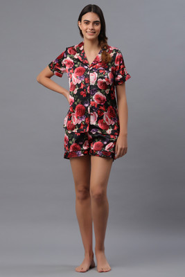 PRETTY LOVING THING Women Printed Multicolor Top & Shorts Set