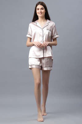 PRETTY LOVING THING Women Solid Pink Top & Shorts Set