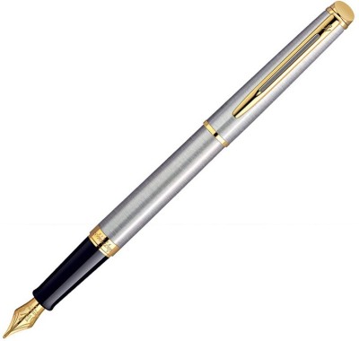 Waterman HEMISPHERE STAINLESS STEEL GT FP (Fine Nib) Fountain Pen(Black)