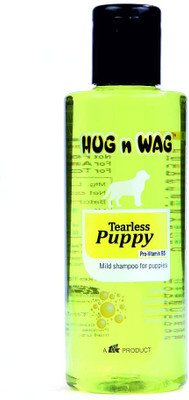 fifozone TTk HUG N WAG Tearless Puppy Shampoo With Pro Vitamin B5 Mild Shampoo For Puppy Dogs 200 Ml (Pack Of 1) Conditioning MILD Dog Shampoo(200 ml)