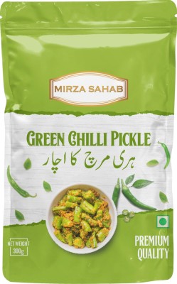 Mirza Sahab Green chilli pickles pack of 2 Green Chilli Pickle(2 x 300 g)