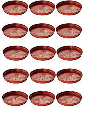 Varshney Gardening Planter Bottom Plate/Pot Saucer/Drip Tray Base Plate 9” for upto 9 inch Pots Plant Container Set(Pack of 10, Plastic)