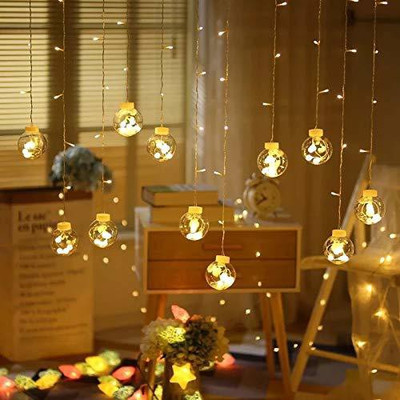 Sirgan 200 LEDs 3.81 m White Steady Ball Rice Lights(Pack of 1)