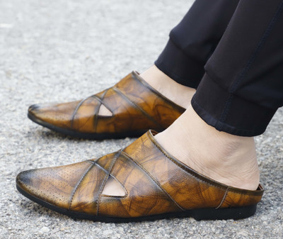 Zixer Loafers For Men(Tan , 6)