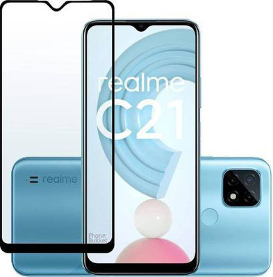 NIMBUDA Edge To Edge Tempered Glass for REALME C21Y 2021(Pack of 1)