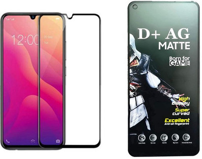 small candy Edge To Edge Tempered Glass for Vivo Y91(Pack of 1)