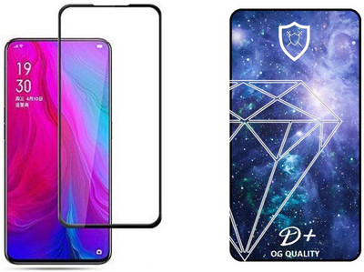 small candy Edge To Edge Tempered Glass for Oppo Reno 10x Zoom(Pack of 1)