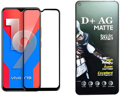 small candy Edge To Edge Tempered Glass for Vivo Y19(Pack of 1)