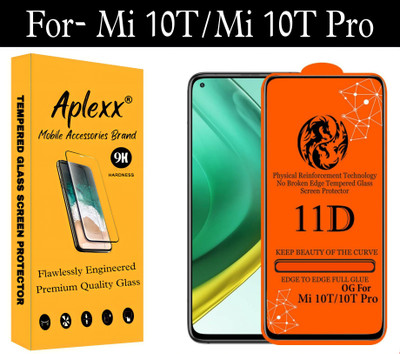 aplexx Edge To Edge Tempered Glass for MI 10T, MI 10T Pro(Pack of 1)