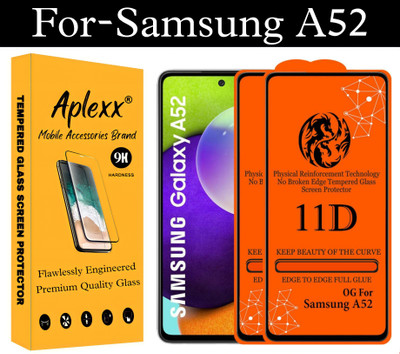 aplexx Edge To Edge Tempered Glass for Samsung Galaxy A52, Samsung Galaxy S20FE, VIVO X60(Pack of 2)