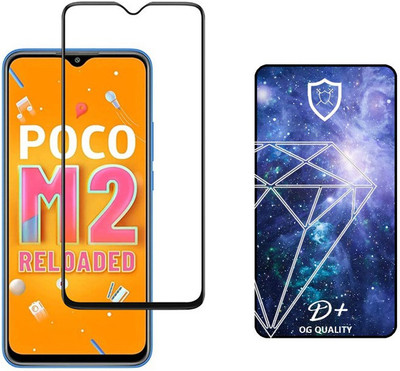 small candy Edge To Edge Tempered Glass for POCO M2 Reloaded(Pack of 1)