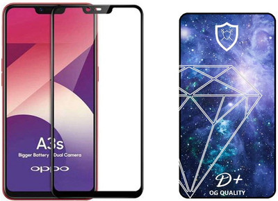 small candy Edge To Edge Tempered Glass for Oppo A3s(Pack of 1)