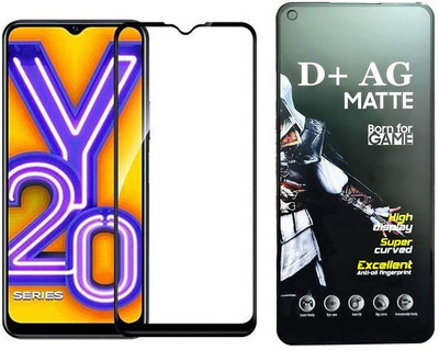 small candy Edge To Edge Tempered Glass for Vivo Y20(Pack of 1)