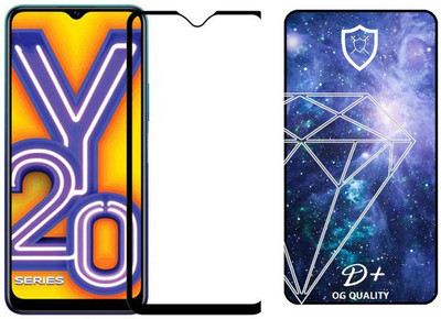 small candy Edge To Edge Tempered Glass for Vivo Y20i(Pack of 1)
