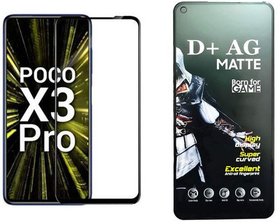 small candy Edge To Edge Tempered Glass for Poco X3 Pro(Pack of 1)