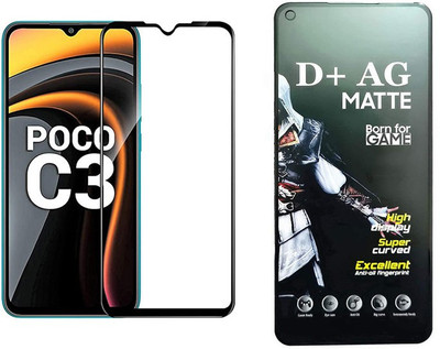 small candy Edge To Edge Tempered Glass for Xiaomi Poco C3(Pack of 1)