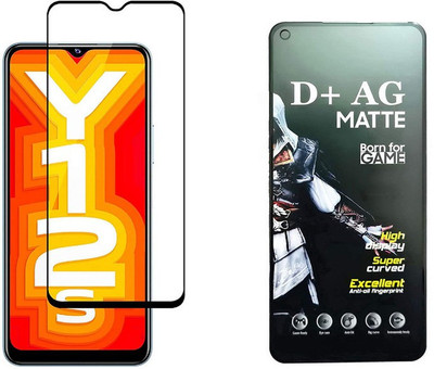 small candy Edge To Edge Tempered Glass for Vivo Y12s 2021(Pack of 1)