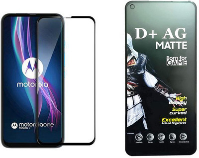 small candy Edge To Edge Tempered Glass for Motorola One Fusion(Pack of 1)
