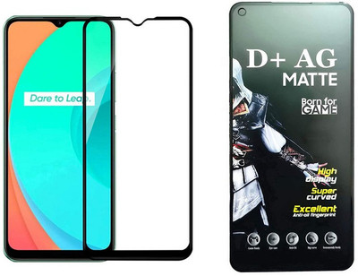 small candy Edge To Edge Tempered Glass for Realme C21(Pack of 1)
