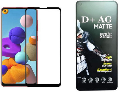 small candy Edge To Edge Tempered Glass for Samsung Galaxy A21s(Pack of 1)