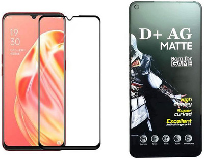small candy Edge To Edge Tempered Glass for OPPO F15(Pack of 1)