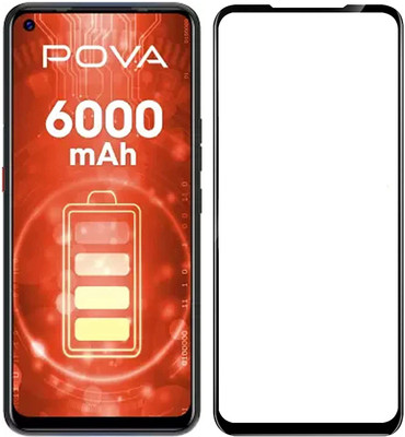 TESPARK Edge To Edge Tempered Glass for TECNO POVA 2(Pack of 1)