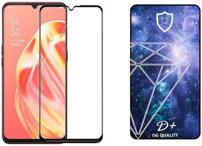 small candy Edge To Edge Tempered Glass for OPPO F15(Pack of 1)