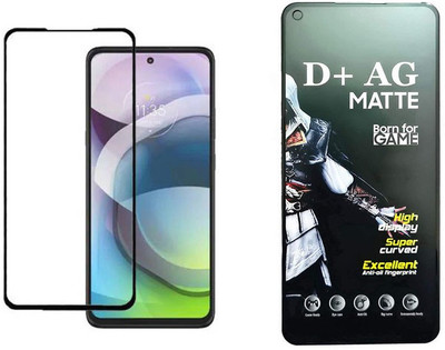 small candy Edge To Edge Tempered Glass for LG Q52(Pack of 1)