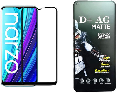 small candy Edge To Edge Tempered Glass for Realme Narzo 30A(Pack of 1)