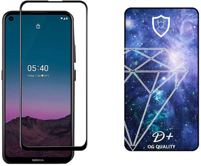 small candy Edge To Edge Tempered Glass for Nokia 5.4(Pack of 1)