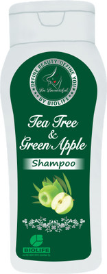 Bio Skylife TEA TREE & GREEN APPLE SHAMPOO pack of 4(400 ml)