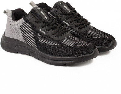 ASIAN Delta-14 sports shoes for men | Latest Stylish Casual sport shoes for men | running shoes for boys | Lace up Lightweight black shoes for running, walking, gym, trekking, hiking & party Running Shoes For Men(Black, Grey)