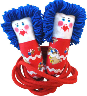 Anbay Bright Blue and Red Skipping ropes for Kids and Adults Kids Skipping Rope(Red, Length: 213 cm)