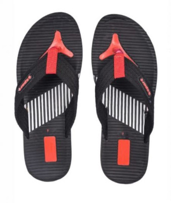 Ammar Collection Men Flip Flops(Red, Black , 7)